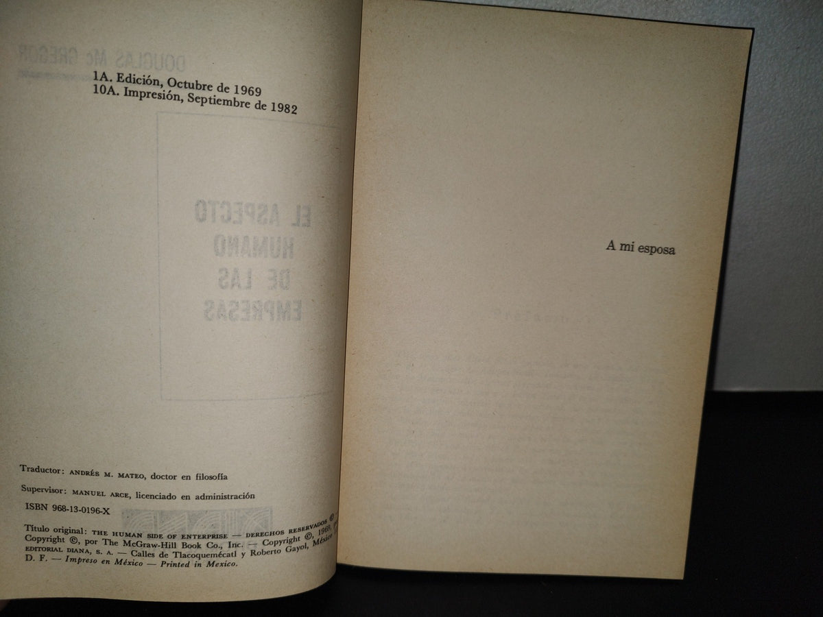 92- El Aspecto Humano De Las Empresas - Douglas Mcgregor