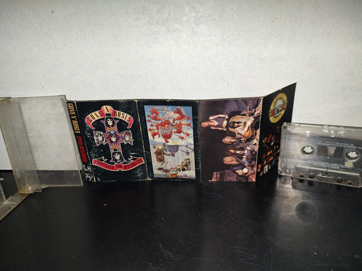 A6- Casete Vintage Original De Guns N' Roses: Appetite For Destruction - 1987