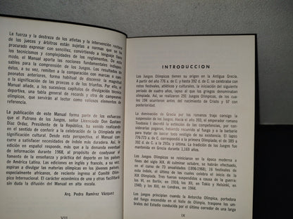 158- México 68. Manual Deportivo Olímpico. Comité Organizador De Los Juegos De La Xix Olimpiada. Uteha - Primera Edición En Español, 1968
