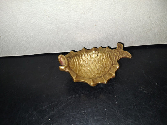 A6- Pieza De Bronce: Pequeño Alhajero En Forma De Pez - 70'S - 80'S