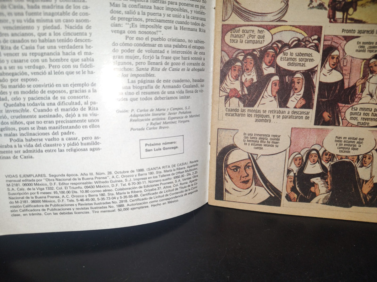 114- Vidas Ejemplares: Santa Rita De Casia - No. 28, Octubre 1988