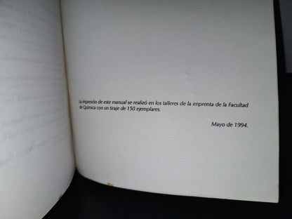 202- Manual De Prácticas De Laboratorio. Compuestos Carbonílicos. Química Orgánica Iv. 1635 (Q). Universidad Nacional Autónoma De México. Facultad De Química. Departamento De Química Orgánica - 1994
