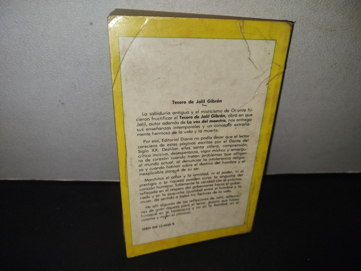 132- Tesoro De Jalil Gibrán - Editorial Diana - 1986