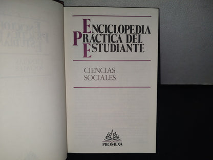 96- Enciclopedia Práctica Del Estudiante 10: Ciencias Sociales - Promexa - 1982