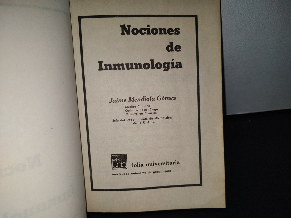 90- Nociones De Inmunología - Jaime Mendiola Gómez