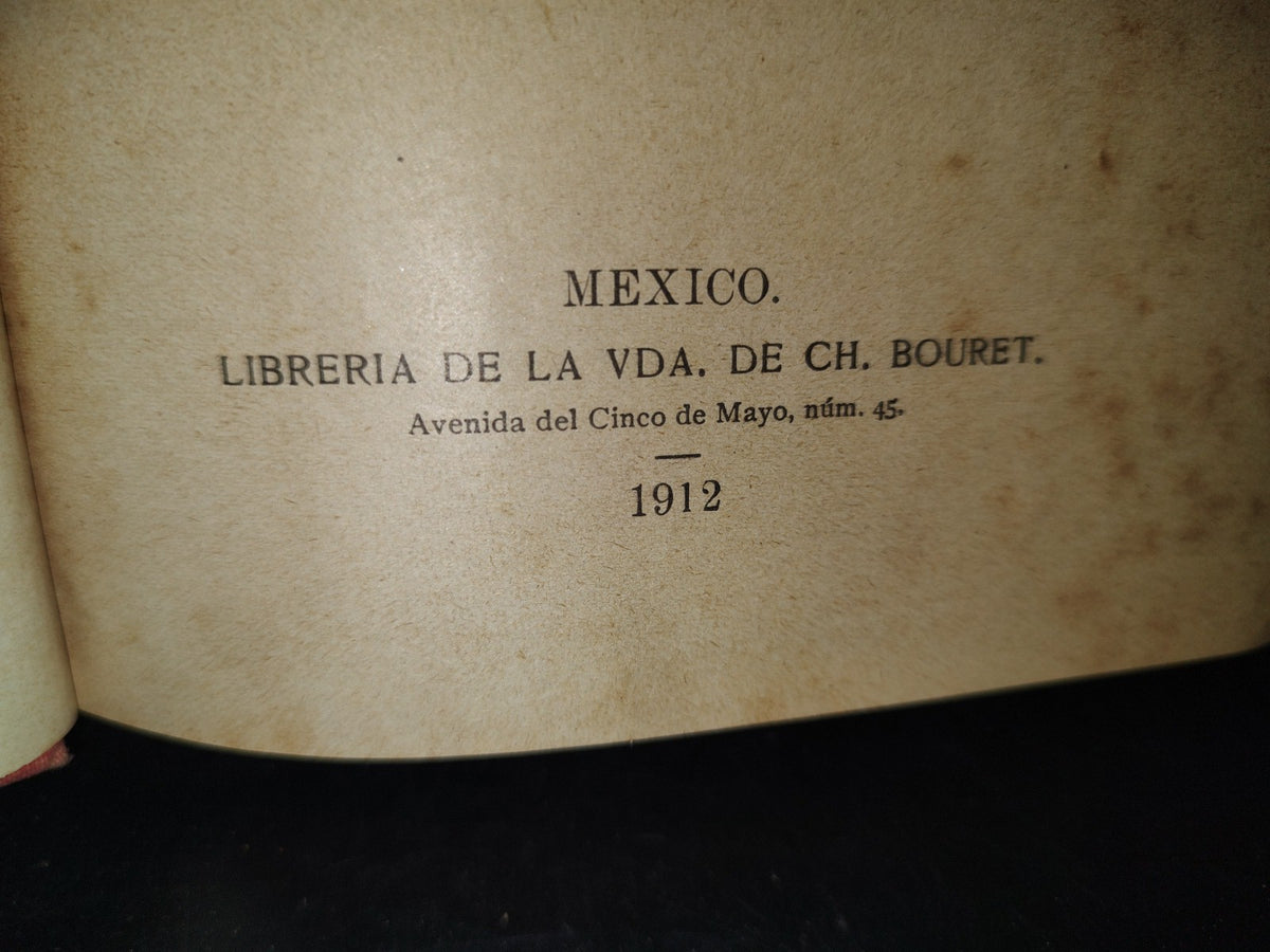 64- Curso De Lengua Castellana - L. Cadena - México. Librería De La Vda. De Ch. Bouret, 1912