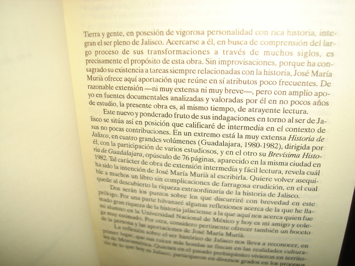 23- Historia Breve De Jalisco - José María Muriá. Colección La Feria, 1988