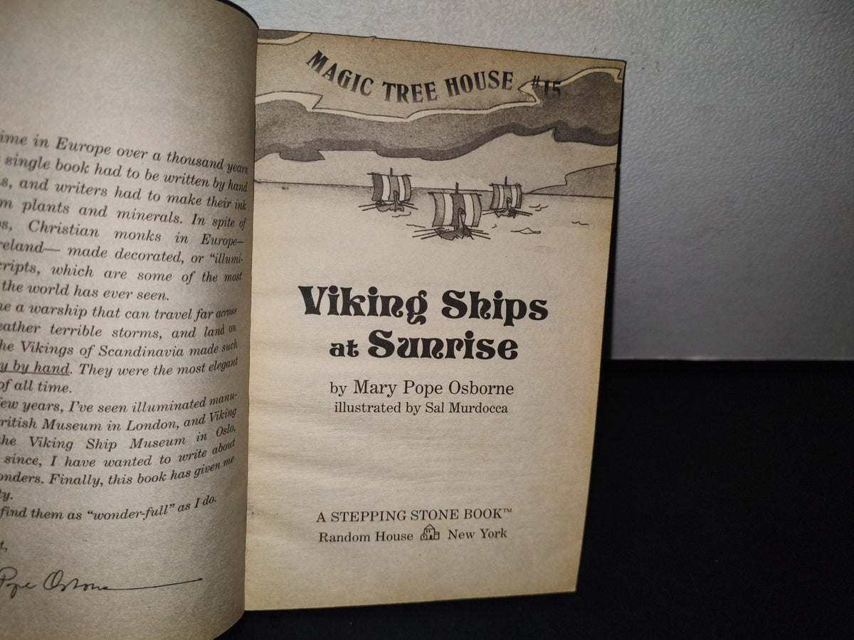 195- Magic Tree House # 15. Viking Ships At Sunrise - Mary Pope Osborne - 1998