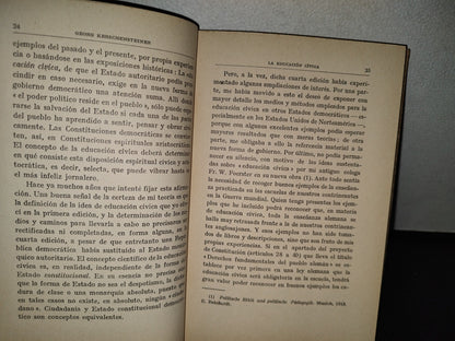 63- La Educación Cívica - Georg Kerschensteiner - 1934