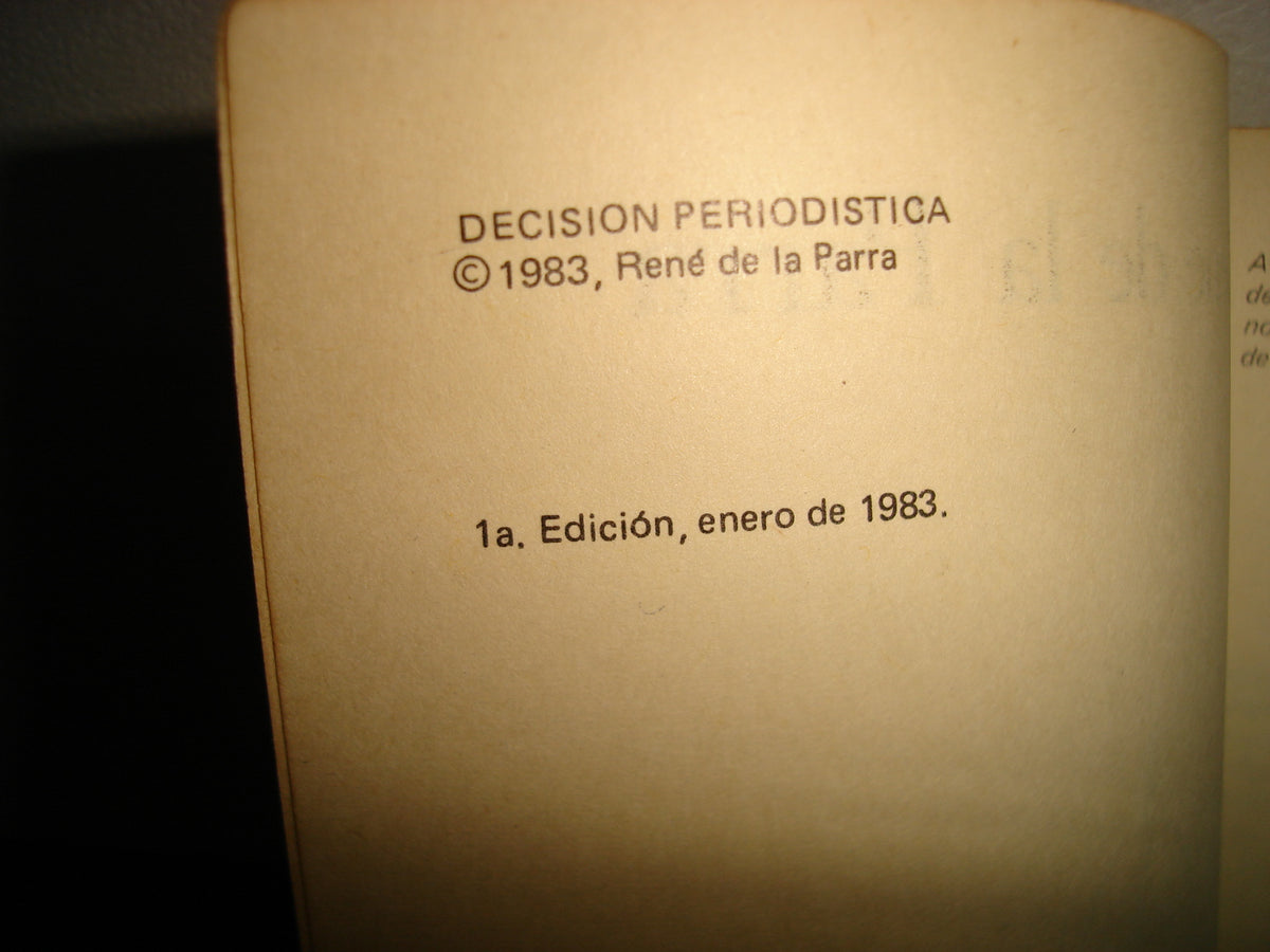21- Periodismo. Decisión Periodística - René De La Parra - Primera Edición 1983