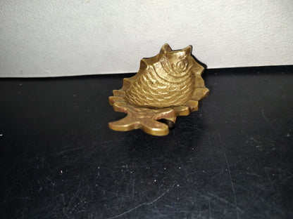 A6- Pieza De Bronce: Pequeño Alhajero En Forma De Pez - 70'S - 80'S