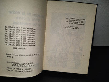 77- Del Árbol De La Noche Triste Al Cerro De Las Campanas (Lecturas De Historia De México) - I Y II - Editorial Pueblo Nuevo, México - 1982