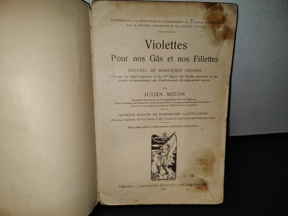 63- Francés. Violette Pour Nos Gâs Et Nos Fillettes - Julien Melon - 1925