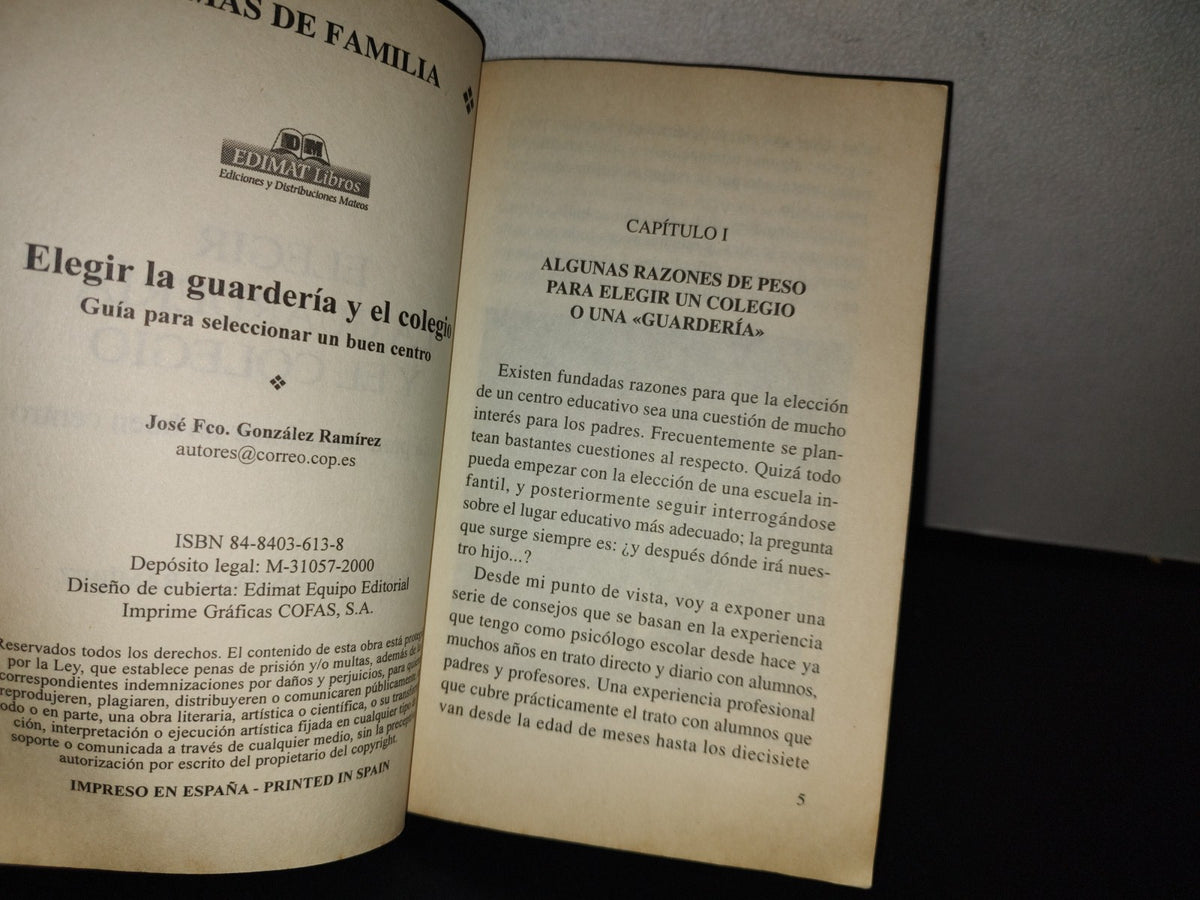 151- Elegir La Guardería Y El Colegio - José Fco. González
