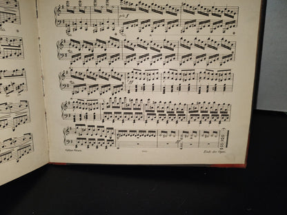 124- Antiguo Libro Alemán De Partituras De Piano. Bellini, Norma - Oper In2 Akten -1850'S