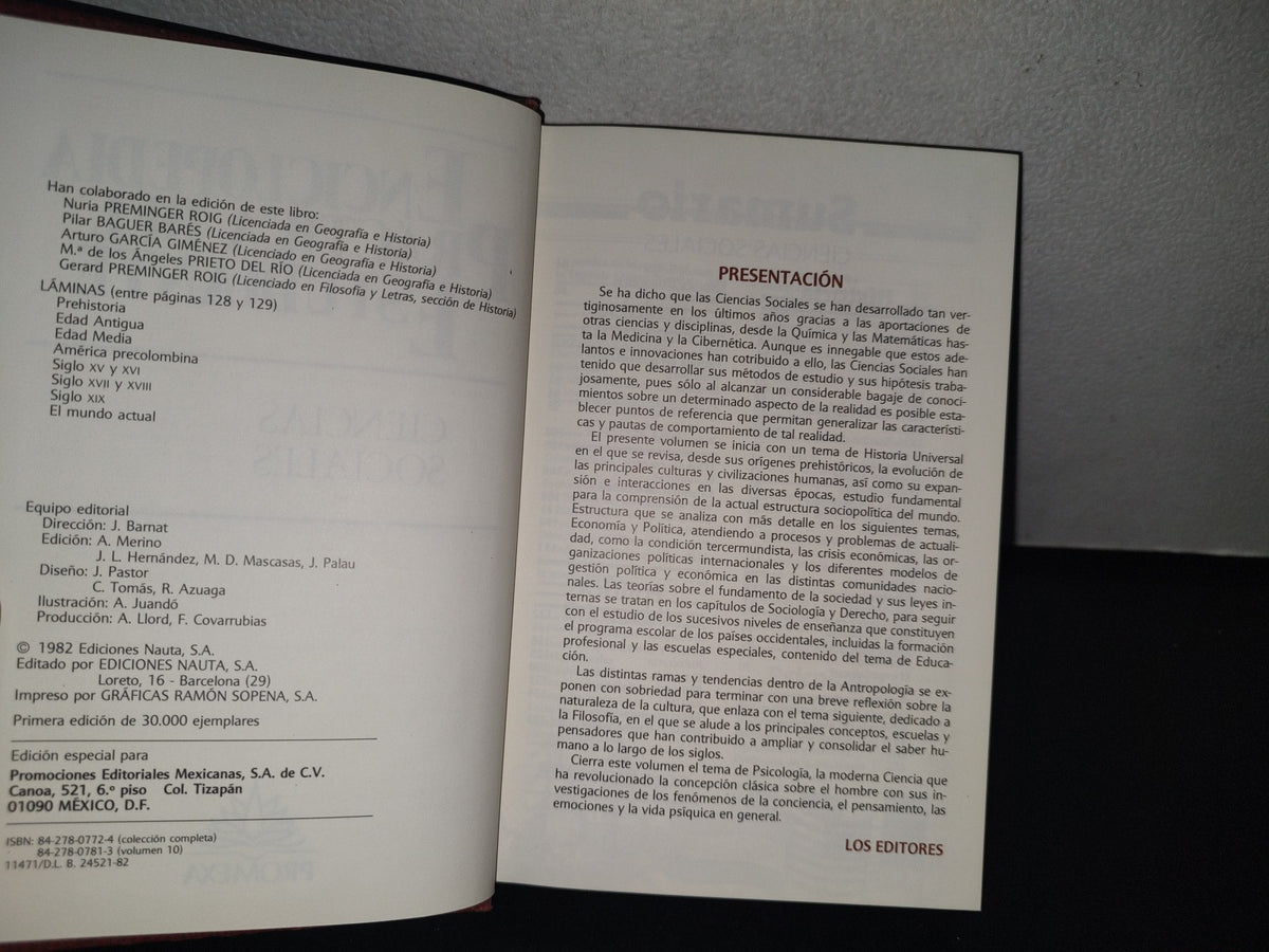 96- Enciclopedia Práctica Del Estudiante 10: Ciencias Sociales - Promexa - 1982