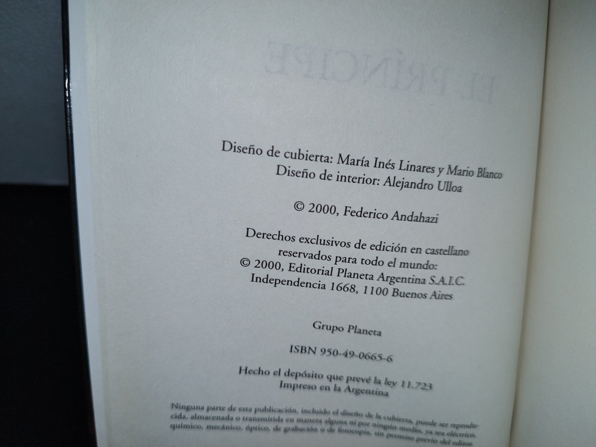 57- El Príncipe - Federico Andahazi - 2000
