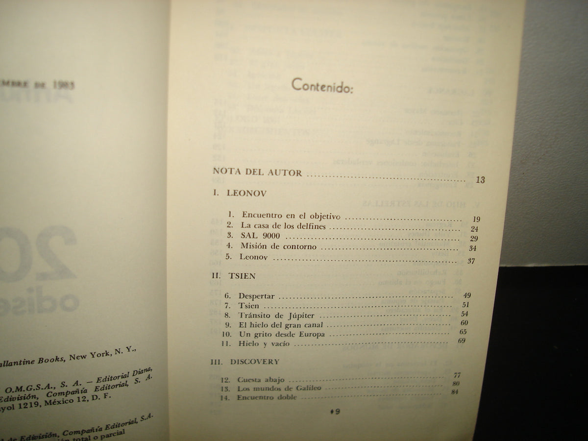 3- 2010: Odisea Dos - Arthur C. Clarke - Primera Edición 1983
