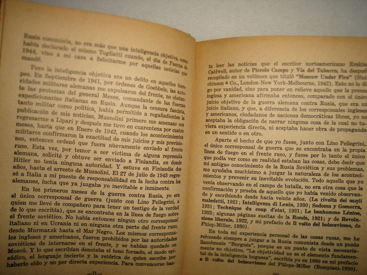 160- El Volcán Nace En Europa - Curzio Malaparte - 1968