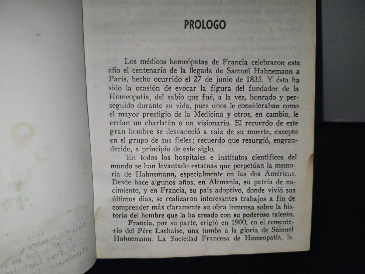 220- La Vida Sobrehumana De Samuel Hanemann, Fundador De La Homeopatía - Roger Larnaudie 1946