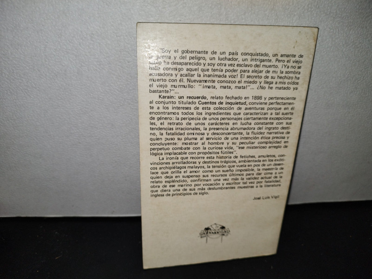 57- Karain: Un Recuerdo - Joseph Conrad - 1980