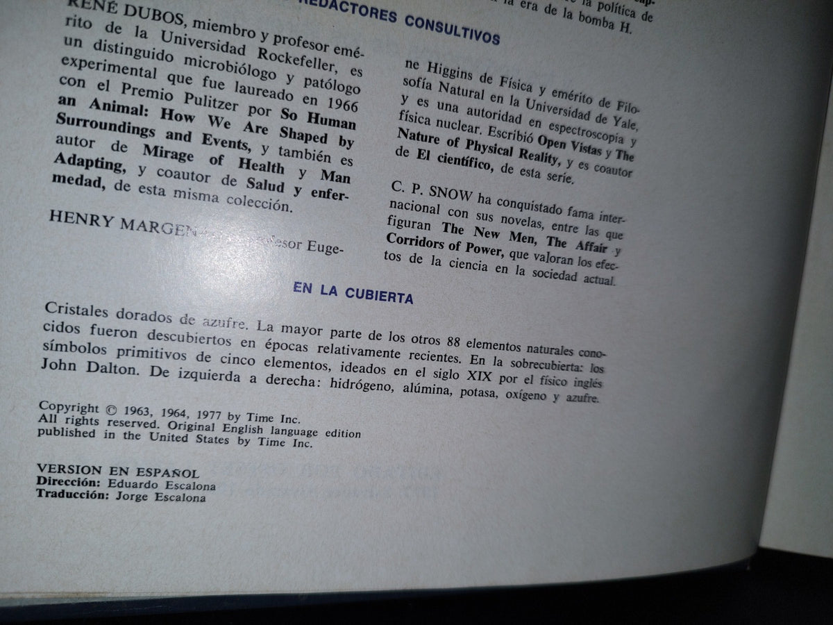 179- Colección Científica De Time Life. Materia - 1977
