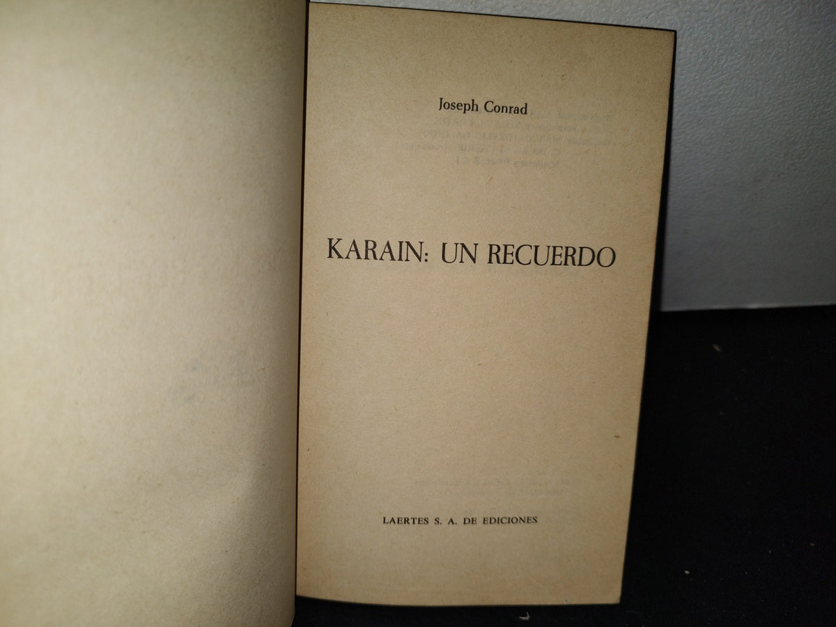 57- Karain: Un Recuerdo - Joseph Conrad - 1980