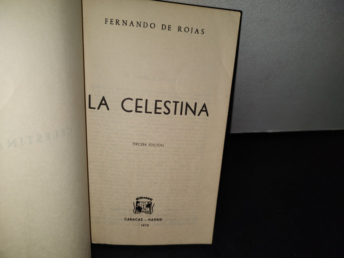 48- La Celestina - Fernando De Rojas - EDIME, Caracas-Madrid 1972