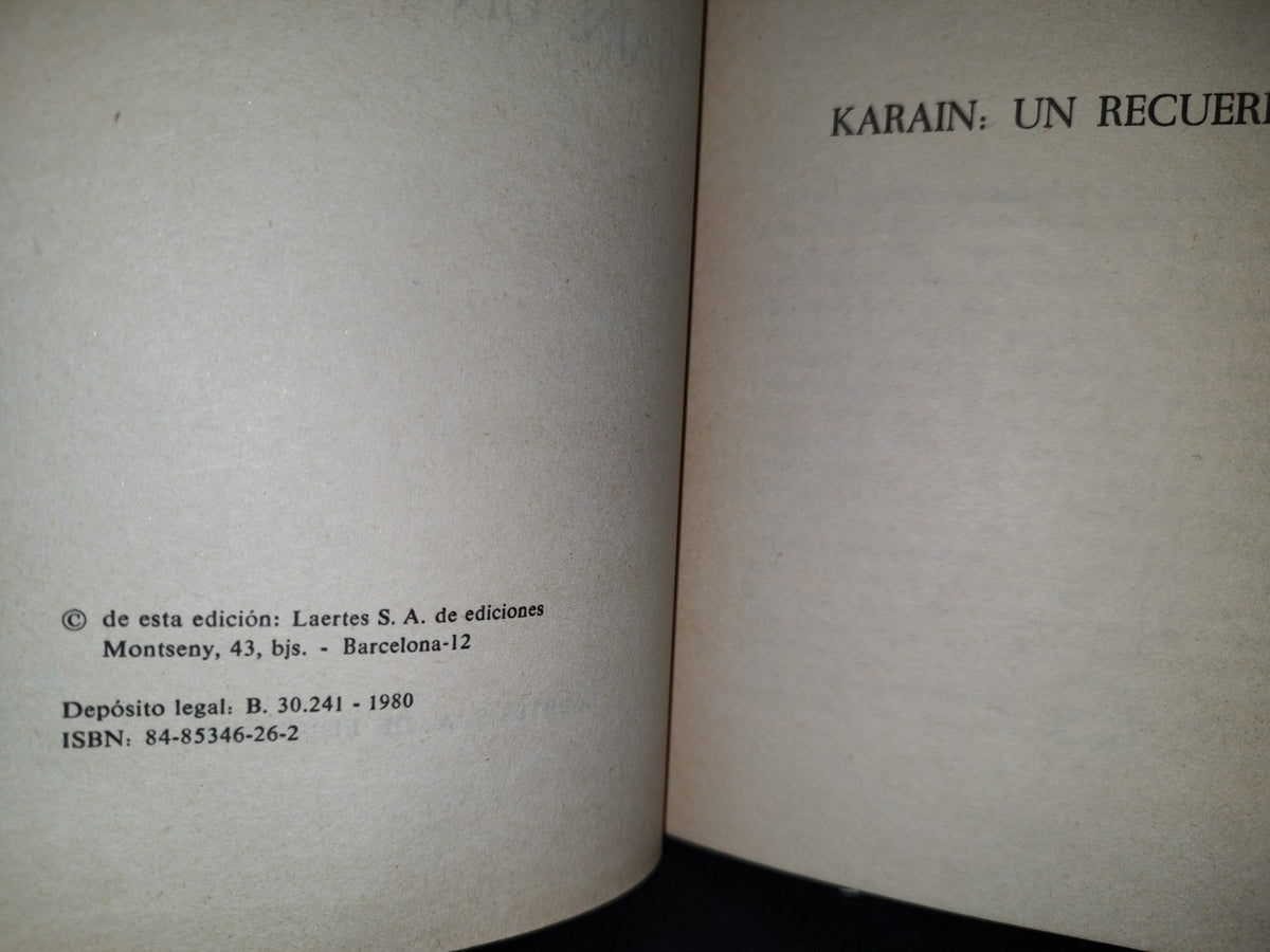 57- Karain: Un Recuerdo - Joseph Conrad - 1980