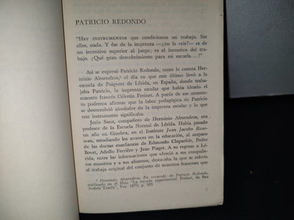 188- Patricio Redondo Y La Técnica Freinet - Sepsetentas - 1A. Ed. 1974