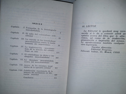 118- Los Abogados Del Colonialismo - E. Cherniak - Editorial Progreso, Moscú - 70'S