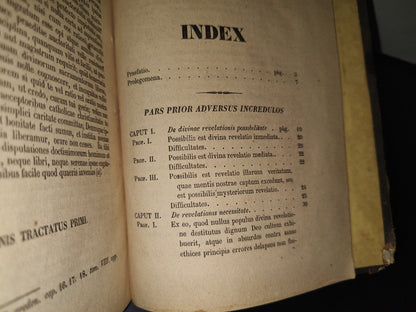 173- Praelectiones Theologicae. Quas In Collegio Romano S. I. Vol. I - Ioannes Perrone - GUADALAXARAE. In Tip. Civis Dionisii Rodriguez, 1856