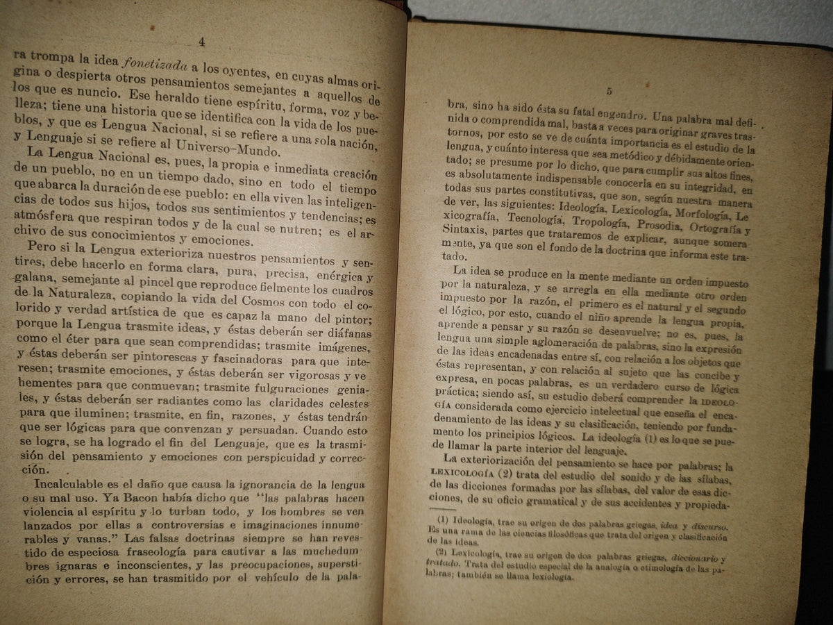 64- Curso De Lengua Castellana - L. Cadena - México. Librería De La Vda. De Ch. Bouret, 1912
