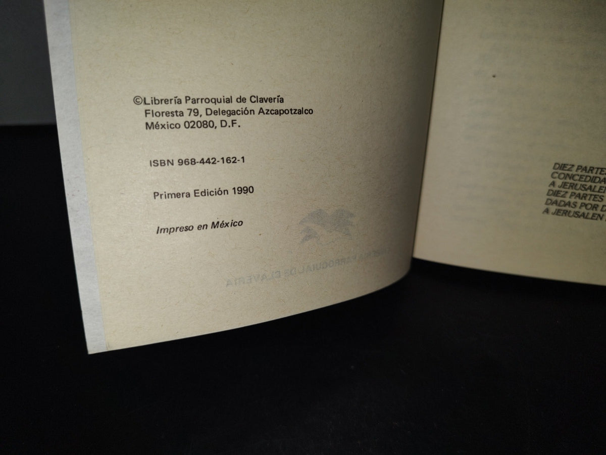 68- Jerusalén. 4,000 Años De Historia - P. Manuel Jiménez F. - Primera Edición 1990