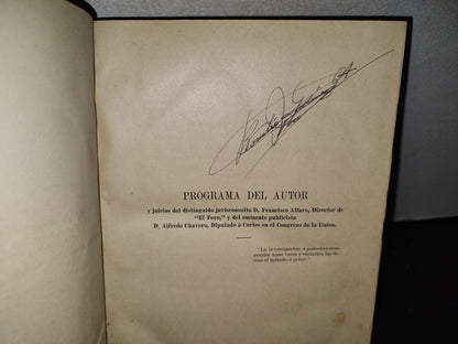 59- Principios De La Historia (Momento Supremo). Europa Y América. Próxima Transformación En Los Hechos Y En La Historia / La Lucha Es La Vida - José Román Leal - México, Oficina Tip. De La Secretaría De Fomento, 1890
