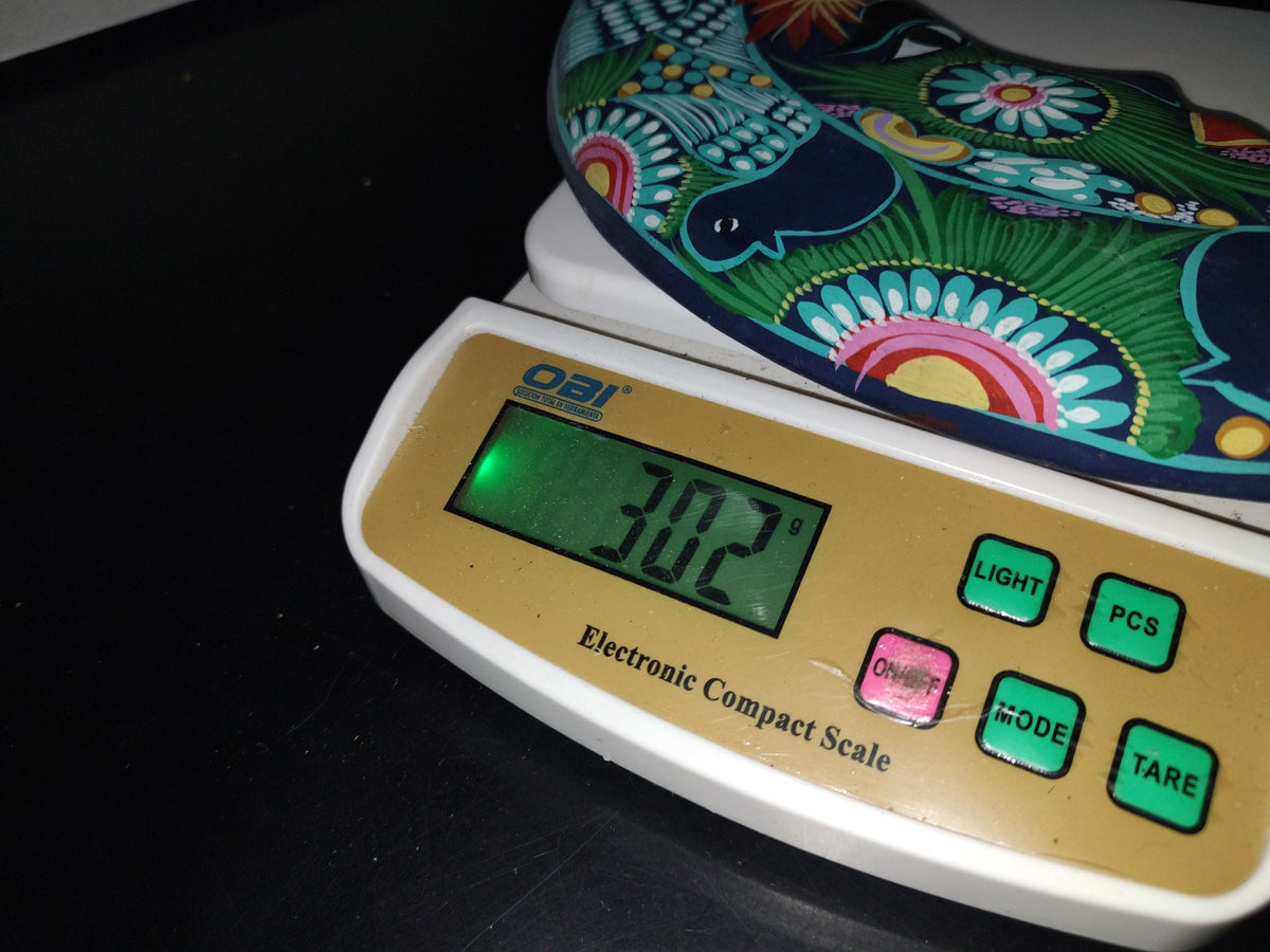 A2- Luna Artesanal De Barro Decorada Para Pared - 80'S - 90'S