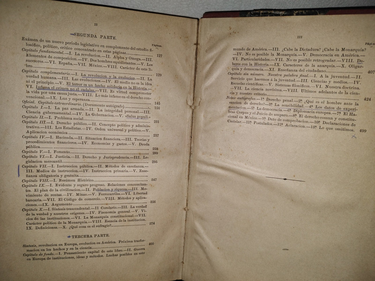 59- Principios De La Historia (Momento Supremo). Europa Y América. Próxima Transformación En Los Hechos Y En La Historia / La Lucha Es La Vida - José Román Leal - México, Oficina Tip. De La Secretaría De Fomento, 1890