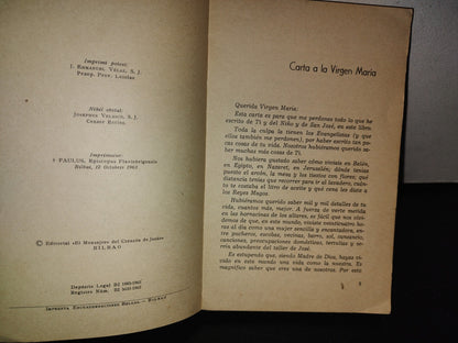 83- María, El Carpintero Y El Niño - Pedro María Iraolagoitia S. I. - 1963