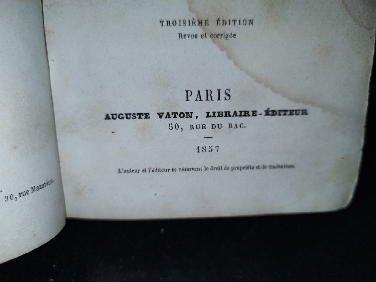 63- Francés. La Vierge Marie Et Le Plain Divin - Auguste Nicolas. 1Re. Partie - 1857