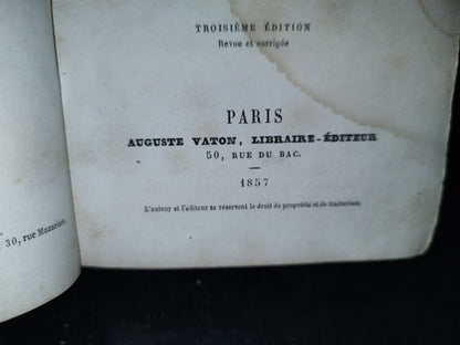 63- Francés. La Vierge Marie Et Le Plain Divin - Auguste Nicolas. 1Re. Partie - 1857