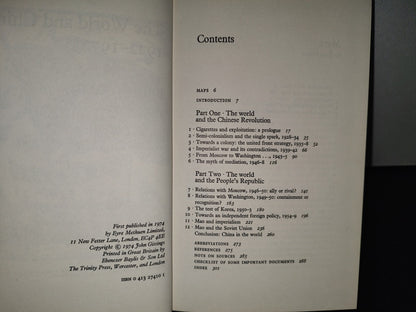 195- The World And China, 1922-1972 - John Gittings - First Published In 1974