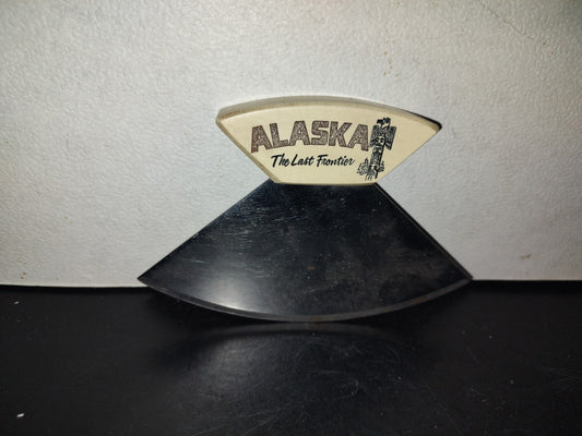 A6- Alaska The Las Frontier. Herramienta-Cuchillo O Cuchillo De Cocina Ulu - 80'S