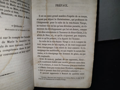 63- Francés. La Vierge Marie Et Le Plain Divin - Auguste Nicolas. 1Re. Partie - 1857