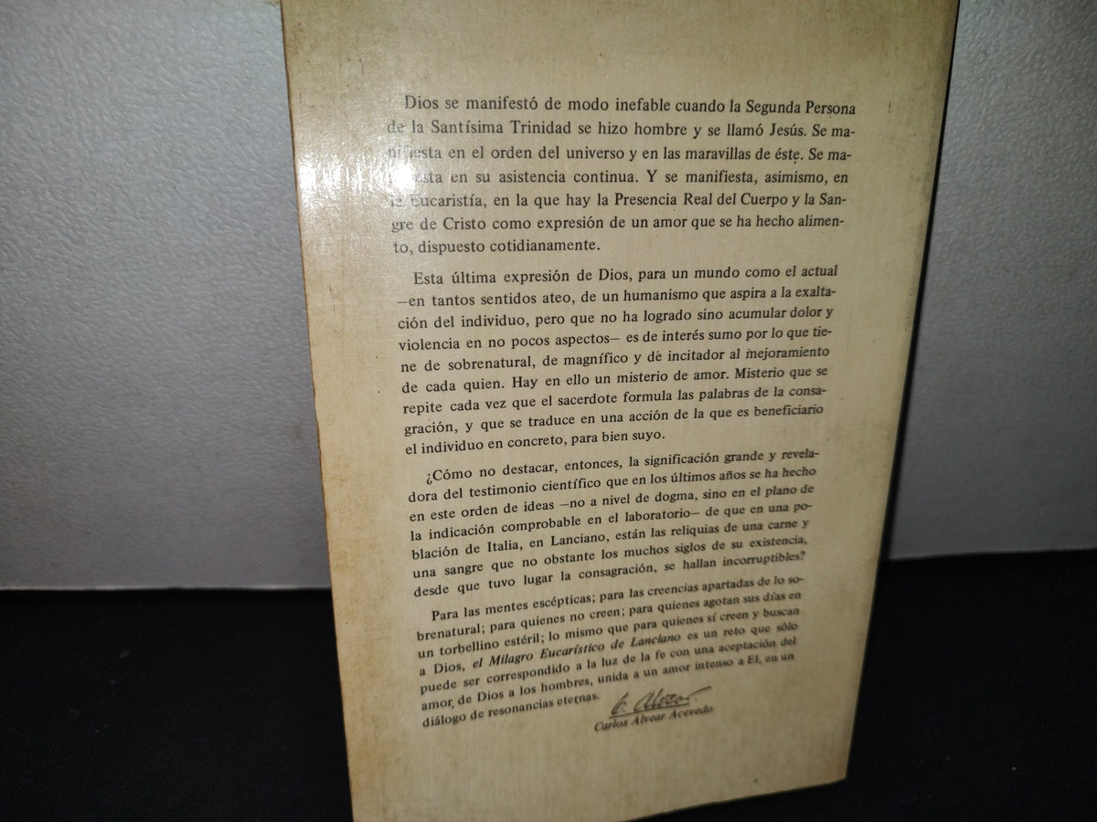 20- El Milagro Eucarístico De Lanciano-Italia - Bruno Sammaciccia - 1976