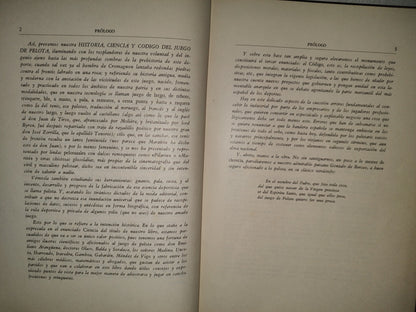 118- Historia, Ciencia Y Código Del Juego De Pelota - Luis Bombín Fernández - Ediciones Lauro. Primera Edición 1946