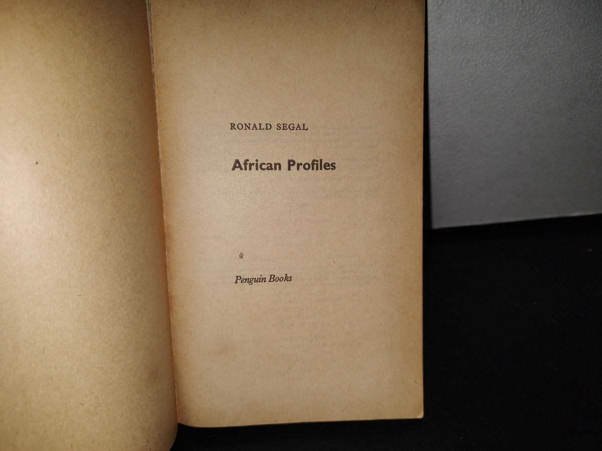 169- African Profiles - Ronald Segal - Penguin Books - 1963