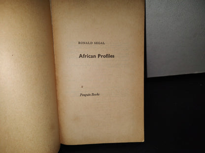 169- African Profiles - Ronald Segal - Penguin Books - 1963