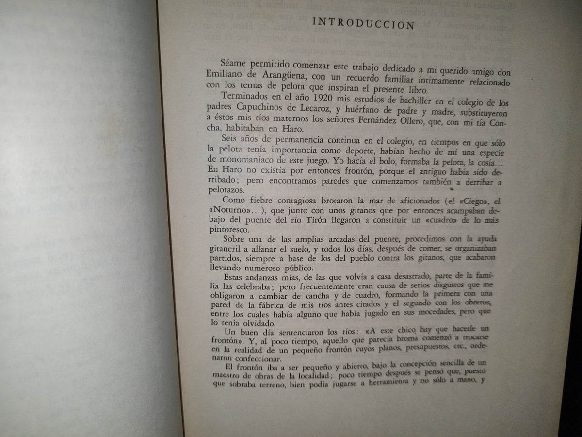 118- Historia, Ciencia Y Código Del Juego De Pelota - Luis Bombín Fernández - Ediciones Lauro. Primera Edición 1946