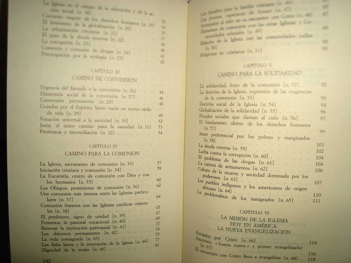 21- Exhortación Apostólica Postsinodal. Ecclesia In América Del Santo Padre Juan Pablo II
