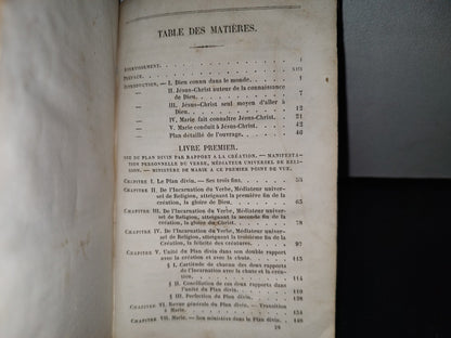 63- Francés. La Vierge Marie Et Le Plain Divin - Auguste Nicolas. 1Re. Partie - 1857